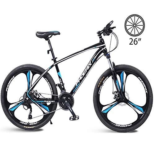 Mountainbike : LXDDP Mountainbike Carbon Stahl Faltbare Fahrradgabelaufhängung 3 Speichenräder Doppelscheibenbremsen Fahrrad Rennrad im Freien Radfahren