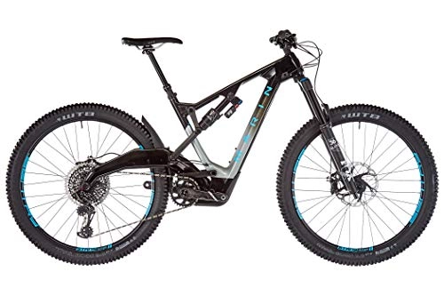 Mountainbike : Marin Mount Vision 9 S Gloss Carbon / Charcoal fade / Cyan Decals Rahmenhöhe M | 43cm 2021 MTB Fully