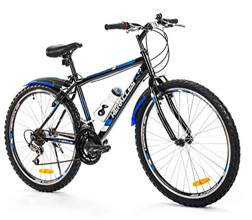 Mountainbike : Milord. MTB - Mountain Bike Rahmen - Fahrrad - Heracles - 21 Gang - Schwarz - 26 Zoll
