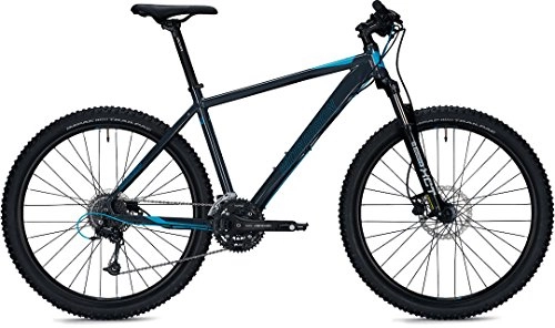 Mountainbike : Morrison MTB Blackfoot Anthrazit / Neon Blue-Glossy 27, 5 Zoll 48 cm