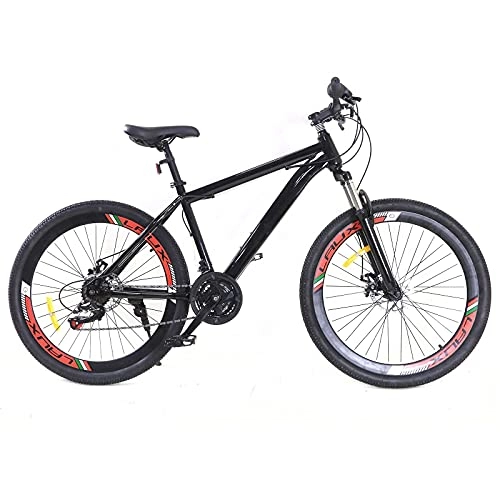 Mountainbike : Mountain-Bike - 26-Zoll 21 Gang Fahrräder, Desert MTB, Aluminium Mountainbike für Mädchen, Jungen, Herren und Damen Schwarz 19, 1kg