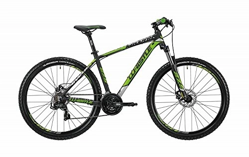 Mountainbike : Mountain Bike 27, 5 "26' Mountainbike Whistle 1835 schwarz / verde-neon matt 21 V Größe M 18 (170 – 180 cm)