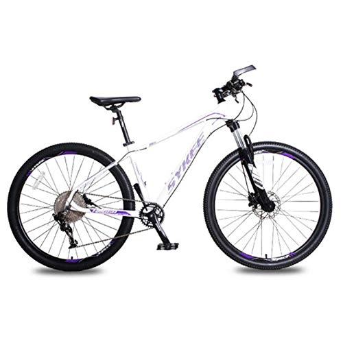 Mountainbike : Mountainbike, 11Speed 27, 5 Zoll Räder Erwachsene Fahrrad, Aluminiumlegierung Rahmen Shiftable Lock G radarfn (weiß lila)
