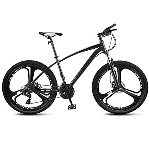Mountainbike : Mountainbike 24 Zoll Mountainbike, Carbon Steel Erwachsene MTB Fahrrad, 21 / 24 / 27 / 30 Gang-schaltung, Rahmen Aus Kohlenstoffstahl, Vollfederung Doppelscheibenbremse-21 Speed, 2