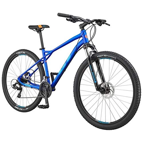 Mountainbike : Mountainbike 650B Hardtail MTB GT Aggressor Expert 2020 27, 5 Zoll 21Gang Fahrrad (blau, 46 cm)