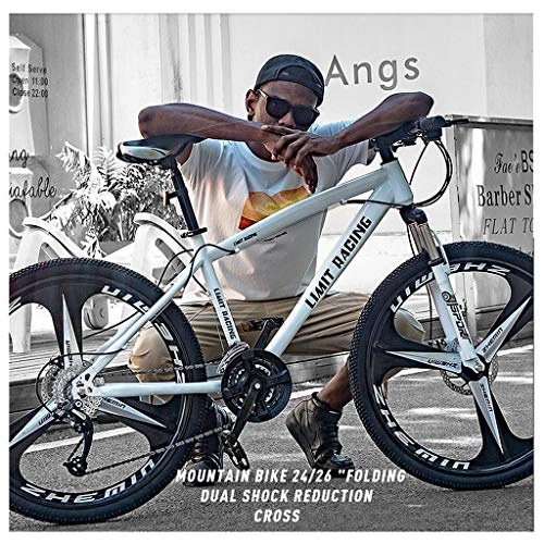 Mountainbike : Mountainbike EIN Rad Fahrrad Erwachsener Speed-Straße Sport-Auto-Männer Und Frauen Students Querfeldeinrennen City Bike Weiß