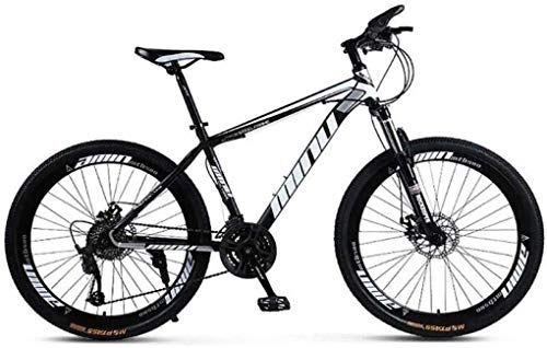 Mountainbike : Mountainbike, Faltrad Unisex Mountainbike High-Carbon Stahlrahmen MTB Fahrrad 26inch Mountainbike 21 / 24 / 27 / 30 Geschwindigkeiten Mit Scheibenbremsen Und Federgabeln ( Color : A , Size : 21 Speed )