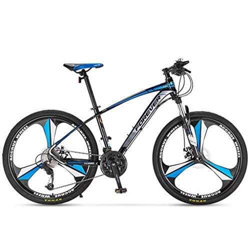 Mountainbike : Mountainbike Mountain Bike MTB Bergfahrräder 26" Zoll Leichte 27 / 30 Geschwindigkeiten Aluminium Rahmen Federung Vorne Scheibenbremse Mountainbike Mountain Bike MTB ( Color : Blue , Size : 30speed )