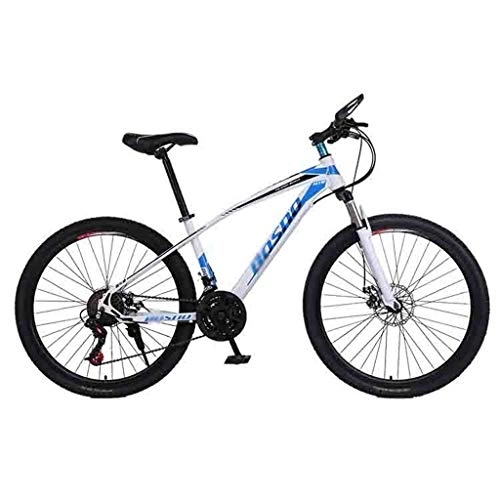 Mountainbike : Mountainbikes Rennräder Fahrrad Mountainbike Erwachsene MTB-Licht Straße Fahrräder for Männer und Frauen 26in Räder Adjustable 21 Gang-Doppelscheibenbremse BMX-Räder (Color : Blue, Size : 21 Speed)