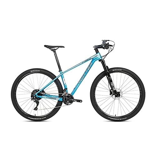 Mountainbike : MTB Fahrrad Carbon Rahmen mit Scheibenbremse Kit Shimano slx / m7000-22V Größe 27, 5 x 17 (blauer Himmel)