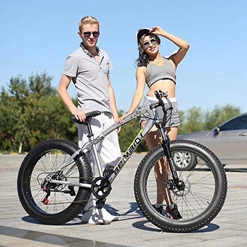 Mountainbike : MU Off-Road-Radfahren Strand Schneemobil 4.0 Superbreite Reifen Mountainbike Männer Und Frauen Student Verschiebung, A, 24 Inches