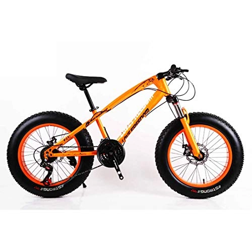 Mountainbike : MYMGG Adult Mountainbike 20-Zoll-Rahmen Aus Kohlenstoffstahl 21-Gang-Rennrad (24-Gang, 27-Gang), Orange, 27speed