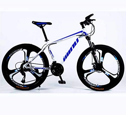 Mountainbike : MYMGG Endurance Aluminium Rennrad, 21 Geschwindigkeiten (24 Geschwindigkeiten, 27 Geschwindigkeiten, 30 Geschwindigkeiten) Dual Disc-Brake 3-Speichen-Pendlerfahrrad, Blue, 30speed