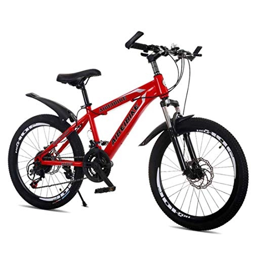 Mountainbike : MYMGG Fahrräder 24-Gang-Rennradräder Rennrad Doppelscheibenbremsenfahrräder, Red, 24inches