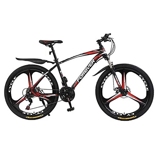 Mountainbike : N&I Beach Snow Bicycle Adult 26 inch Mountain Bike Double Disc Brake City Road Bicycle Trail High-Carbon Steel Snow Bikes Wo Variable Speed Mountain Bicycles B 21 Speed a 21 Speed