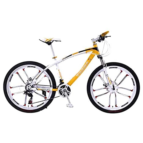 Mountainbike : N / Z Home Equipment Fahrrad Fahrrad Erwachsene Mountainbike Rennräder für Männer und Frauen 24 / 26In Räder Einstellbare Geschwindigkeit Doppelscheibenbremse