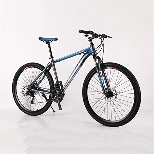 Mountainbike : QCLU 29-Zoll-Mountainbike, voller Hitter Herren- und Damen- volles Suspension 30-Gang- Kettenschicht Fahrrad, Trekking-Bike- Männer Fahrrad Mädchen Fahrrad (Color : Blue, Größe : 30-Speed)
