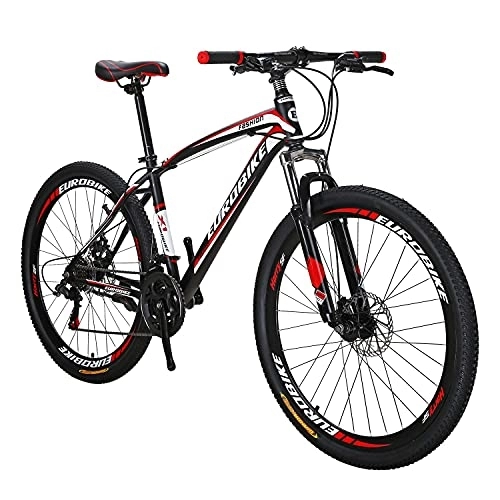 Mountainbike : QQW Mountainbike, 21 -Gang -Dual -Scheibenbremse Für Herren -Vorhänferrad Fahrrad / Red