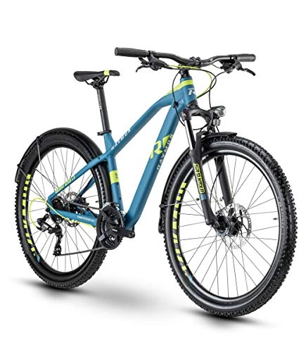 Mountainbike : RAYMON HardRay Nine 1.5 29'' MTB Fahrrad blau / grün 2020: Größe: 48 cm