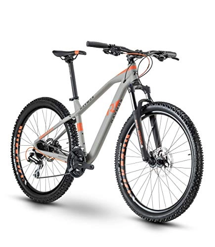 Mountainbike : RAYMON HardRay Seven 2.0 27.5'' MTB Fahrrad grau / rot 2020: Größe: 42 cm