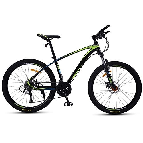 Mountainbike : Relaxbx 24-Gang-Mountainbike für Erwachsene 26-Zoll-Rad Leichte Scheibenbremse aus Aluminiumlegierung, schwarz + grün