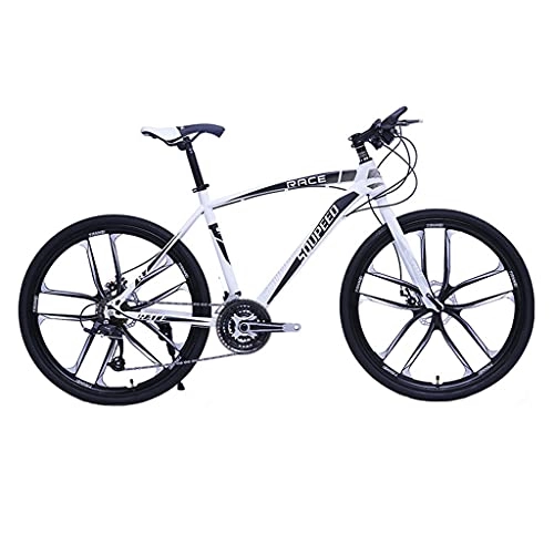 Mountainbike : Rennrad (schwarz und rot; weiß und schwarz; schwarz und blau; eisengrau; Silbergrau 26 Zoll 21 / 24 / 27 / 30 Gänge) doppelt stoßdämpfendes Mountainbike-Fahrrad