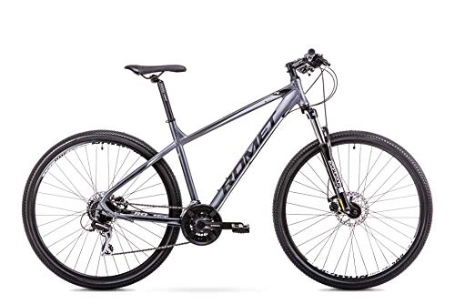 Mountainbike : ROMET Herren Rambler Mountainbike, anthrazit-schwarz, Größe M Aluminium Rahmen 29 MTB Mountain Bike Crossbike Fahrrad Shimano 21 Gang 17 Zoll