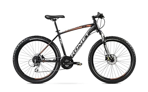 Mountainbike : Romet Mountainbike MTB Fahrrad Rambler 6.4 26 Zoll, Schwarz-Orange, 24 Gänge Shimano