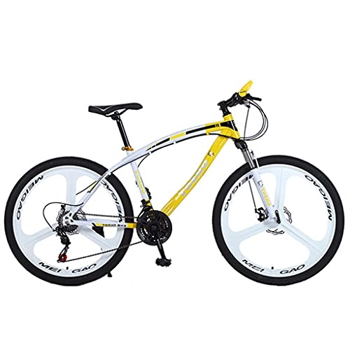 Mountainbike : Rotes, gelbes, grünes und schwarzes Fahrrad mit Variabler Geschwindigkeit 24 / 26 Zoll 21 / 24 / 27 / 30 Geschwindigkeit Mountainbike mit Doppelscheibenbremse aus Kohlenstoffstahl (135, 0 cm * 19, 0 cm * 72, 0