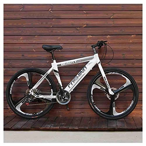 Mountainbike : RYP Mountainbikes Rennräder Fahrräder Erwachsene Mountain Bike Männer MTB Straßen-Fahrrad for Damen 24 Zoll-Räder Einstellbare Doppelscheibenbremse BMX-Räder (Color : White, Size : 30 Speed)