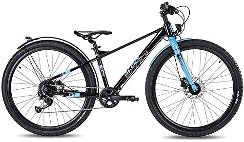 Mountainbike : S'Cool XXlite EVO 27.5R 9S Jugend Mountain Bike (36cm, Schwarz / Blau)