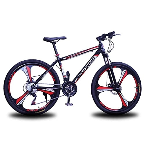 Mountainbike : SABUNU Mountainbike MTB Fahrrad Erwachsene Erwachsene Mountainbike Fahrrad MTB 21 / 24 / 27 Geschwindigkeit 26 "räder Kohlenstoffstahl Rahmen Für Jungen Mädchen Männer Und Womme(Size:21 Speed, Color:Rot)