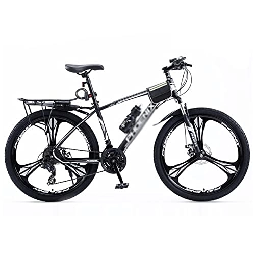 Mountainbike : SABUNU Mountainbike MTB Fahrrad Erwachsene Erwachsene Mountainbike Für Mens / Womens Mit 27, 5-Zoll-rädern Kohlenstoffstahlrahmen 24 Geschwindigkeit Mit Dual-scheibenbremsen(Size:27 Speed, Color:Schwarz)