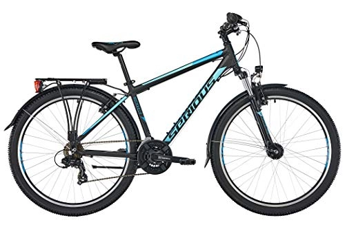 Mountainbike : SERIOUS Rockville Street 27, 5'' Black / Blue Rahmenhhe 35cm 2019 MTB Hardtail