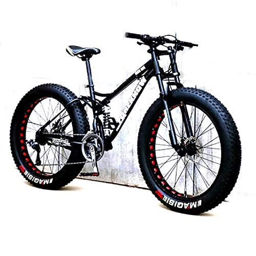 Mountainbike : SYLOZ-URG 24 / 26-Zoll-Erwachsener Hoher Kohlenstoffstahl Cross Country Bike Mountain Bike 21 / 24 / 27 / 30 Speed-Fahrrad Full Suspension Bike ausgerüstet mit Doppelscheibenbremse Mountainbike URG