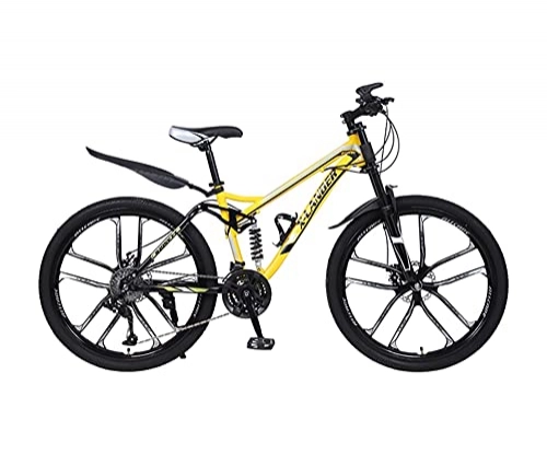 Mountainbike : Tbagem-Yjr Klapprad Mountain Adult 24 Zoll 21 / 24 / 27 / 30 Fahrrad Mit Variabler Geschwindigkeit Mountainbike Adult Leichtes Fahrrad 10 Messer Räder MTB Suspension Bicycle (Color : A, Size : 21speed)