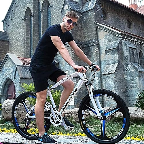 Mountainbike : TONATO 26 -Zoll -Mountainbike vollständig, Sportklappräder Rennräder, Doppelscheibenbremse Erwachsene Fahrrad, volle Federung, A, 24speed