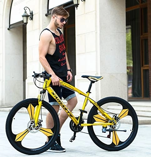 Mountainbike : TONATO 26 -Zoll -Mountainbike vollständig, Sportklappräder Rennräder, Doppelscheibenbremse Erwachsene Fahrrad, volle Federung, B, 27speed