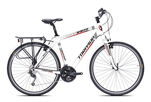 Mountainbike : TORPADO Fahrrad Sportage 28 "3 X 7 V Alu Gr. 52 weiß V17 (Trekking) / Bicycle Sportage 28 3 x 7s Alu Size 52 White V17 (Trekking)