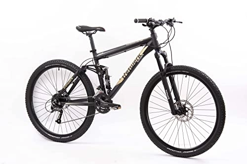 Mountainbike : Tretwerk - 29 Zoll Mountainbike - Smasher schwarz 48 cm - MTB Fully mit 27 Gang Shimano Schaltung - Mountain Bike Fully für Herren und Damen