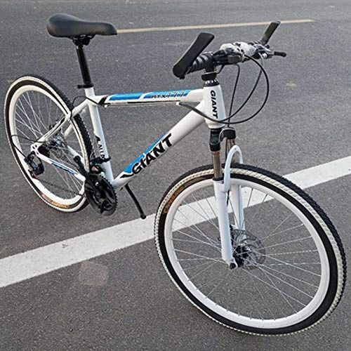 Mountainbike : TXX Mountainbike Speed ​​Bike, Mountainbike Version Für Erwachsene, Kohlenstoffstahl-Bike, City-Bike Das Gesamte Modell / weiß Blau / 24 inches x 15 inches