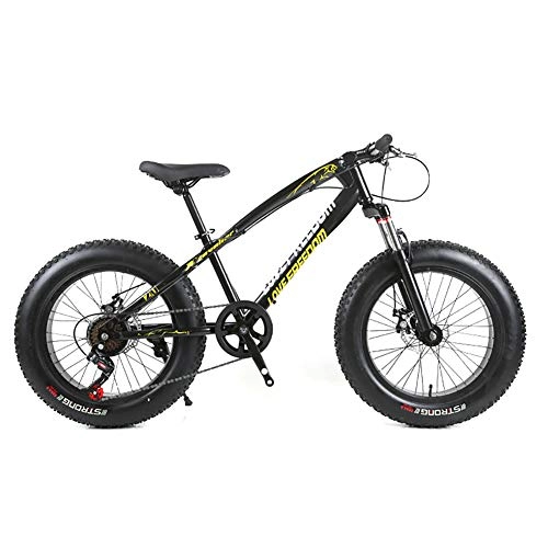 Mountainbike : Unisex Hardtail-Mountainbike 7 / 21 / 24 / 27 Geschwindigkeiten 26 Zoll Fat Tire Rennrad Snow Bike / Beach Bike Mit Scheibenbremsen und Federgabel, Black, 27Speed