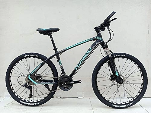 Mountainbike : UR MAX BEAUTY Mountainbike / High Carbon Stahlrahmen Damping Mountainbike Erwachsene Fahrrad (26 '', 27 Speed), a