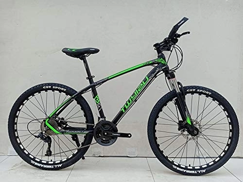 Mountainbike : UR MAX BEAUTY Mountainbike / High Carbon Stahlrahmen Damping Mountainbike Erwachsene Fahrrad (26 '', 27 Speed), b