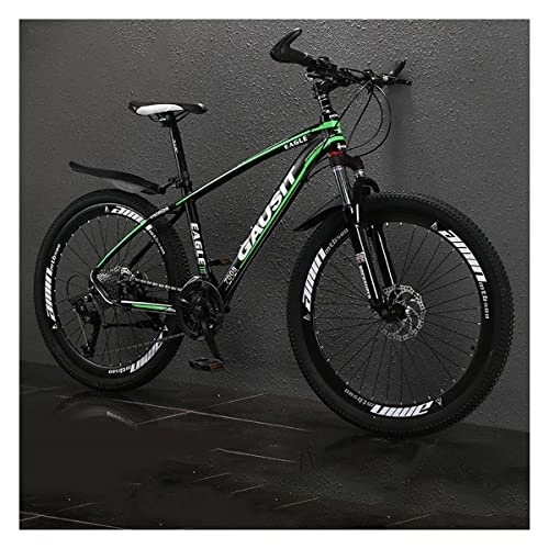Mountainbike : VIIPOO 26-Zoll-Mountainbike, Hardtail-Mountainbike, Mountainbike aus Aluminiumlegierung, Fahrrad mit Scheibenbremse für Männer oder Frauen, Erwachsenenfahrräder, Green-24 Speed