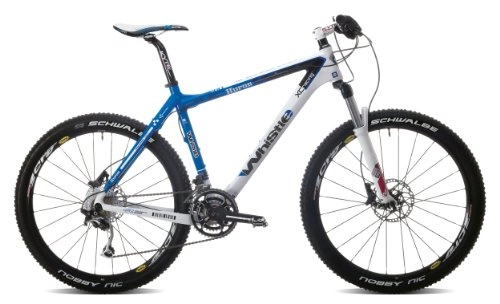 Mountainbike : Whistle Huron 1161D 436H 30spd Herren suspenstion Mountain Bike – Blau / Weiß, 40, 6 cm