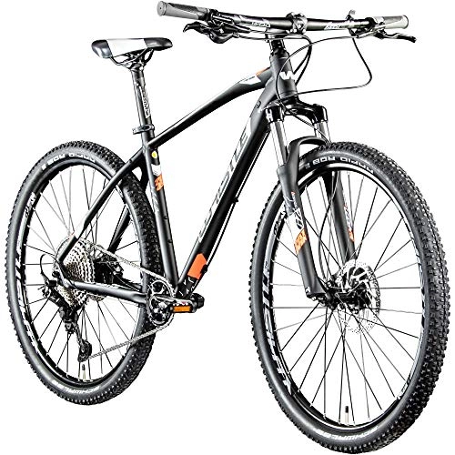 Mountainbike : Whistle Mountainbike 29 Zoll Hardtail MTB Patwin 2049 2020 Fahrrad Mountain Bike (schwarz / Neonorange, 48 cm)