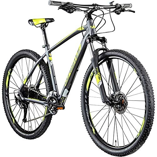 Mountainbike : Whistle Mountainbike 29 Zoll Hardtail MTB Patwin 2052 2020 Fahrrad Mountain Bike (anthrazit / Neongelb, 48 cm)
