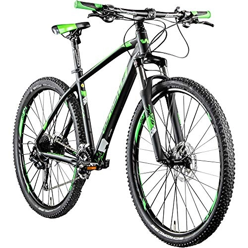 Mountainbike : Whistle Mountainbike 29 Zoll MTB Hardtail Patwin 2051 2020 Fahrrad Mountain Bike (schwarz / neongrün, 43 cm)