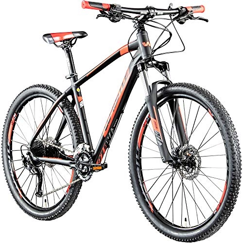 Mountainbike : Whistle Mountainbike 650B Hardtail Miwok 2052 2020 Fahrrad Mountain Bike 27, 5" (schwarz / neonrot, 46 cm)